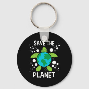 Save The Planet - Environmental Protection Earth D Key Ring