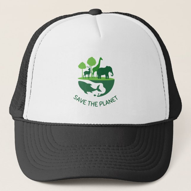 Save The Planet - Kiroverse Studio Trucker Hat (Front)