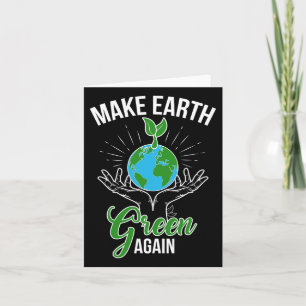 Save The Planet Mother Earth Cool Earth Day Lovers Card