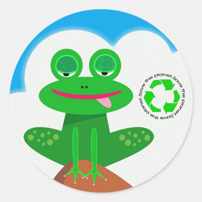 Save the Planet: Recycle Stickers (Front)