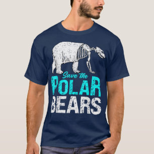 Save The Polar Bear Design For Climate Change Awar T-Shirt