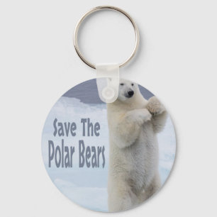 Save The Polar Bears Key Ring