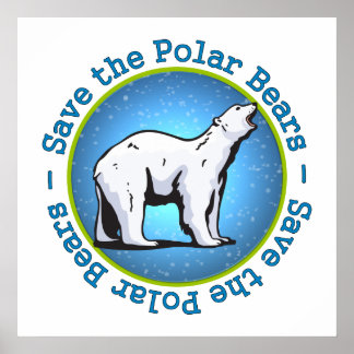 Save the Polar Bears Poster