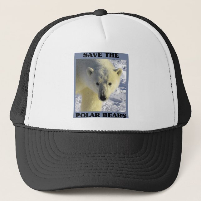 Save the Polar Bears Trucker Hat (Front)