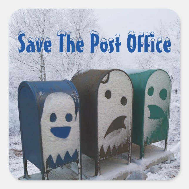 Save The Post Office Square Sticker (Front)