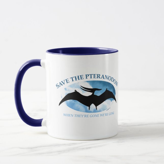 SAVE THE PTERANODON by Jeff Willis Art Mug (Left)