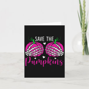 Save The Pumpkins Breast Cancer Awareness Gift  Card