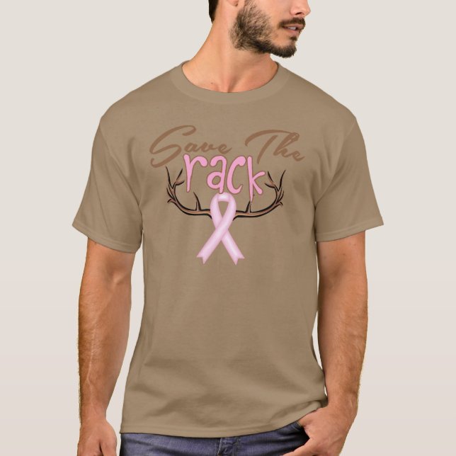Save The Rack Breast Cancer Awareness T-Shirt (Front)