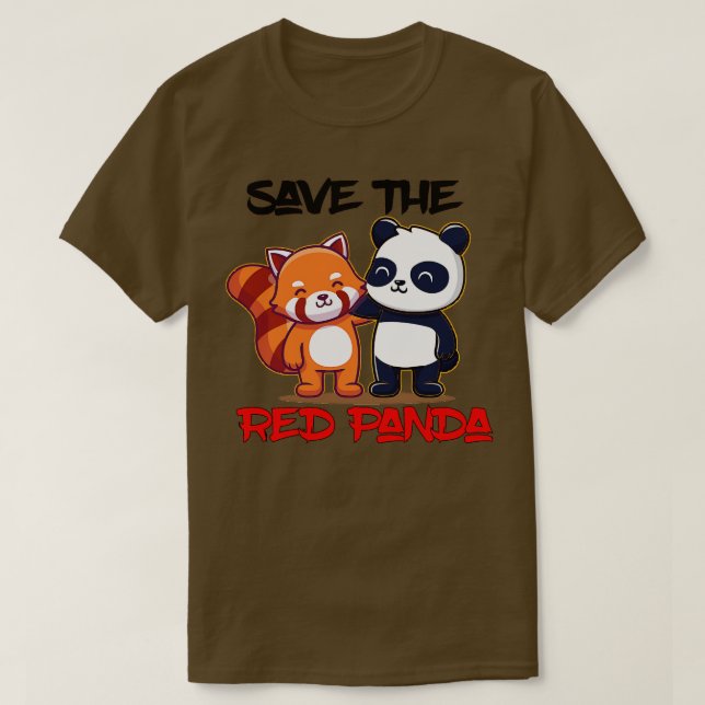Save the rad panda Cute T-Shirt (Design Front)