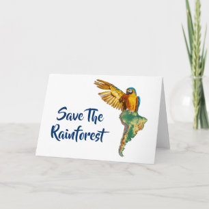 Save The Rainforest Card