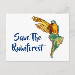 Save The Rainforest Postcard