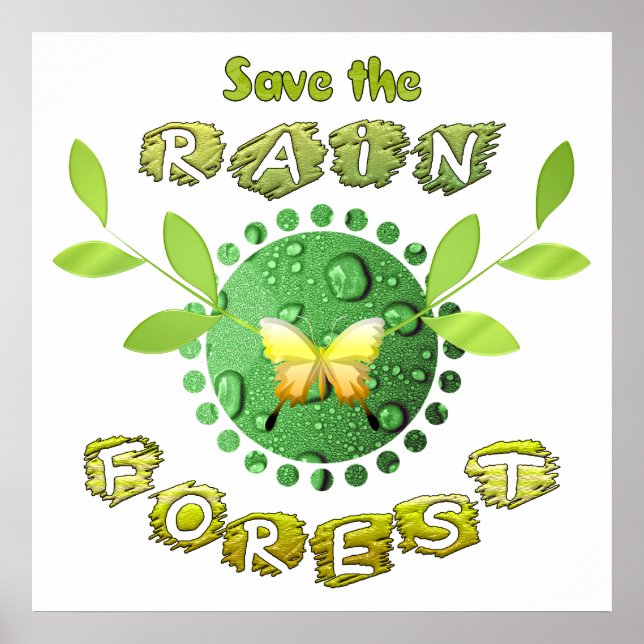 Save the Rainforest Poster (Front)