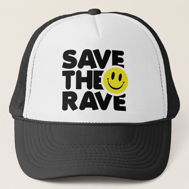Save The Rave Trucker Hat (Front)