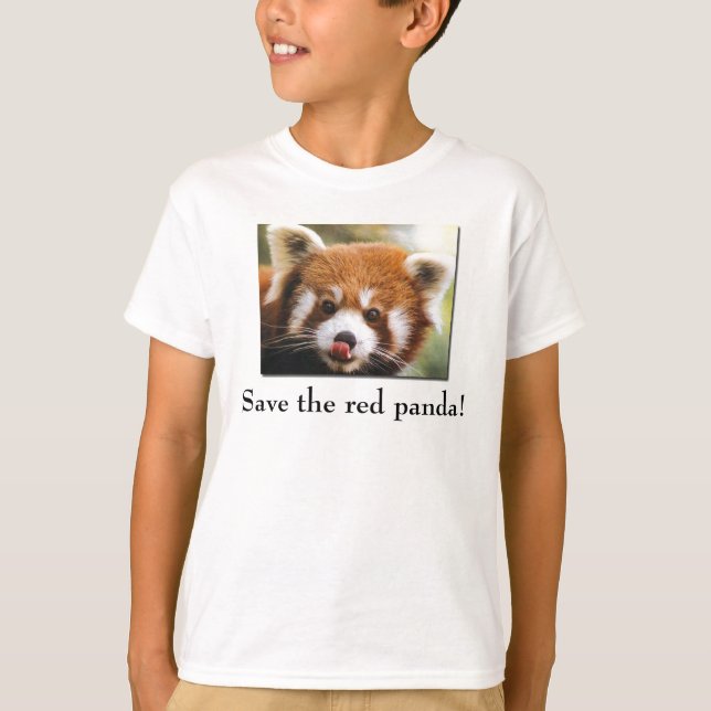 Save the Red Panda Kid's T-Shirt (Front)
