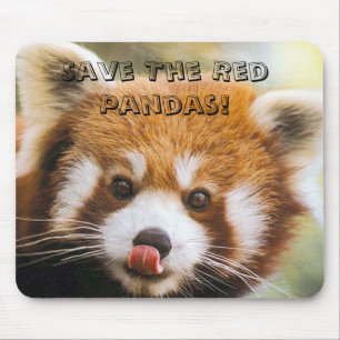 Save The Red Pandas! Mouse Pad
