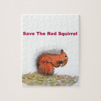 Save the red squirrel jigsaw puzzle