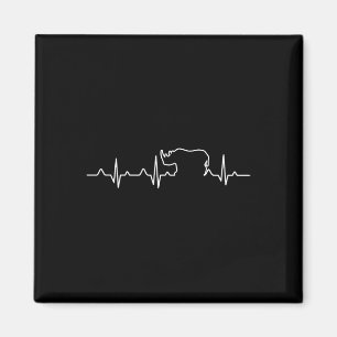 Save The Rhino Day Heartbeat T Shirt Support Wildl Magnet