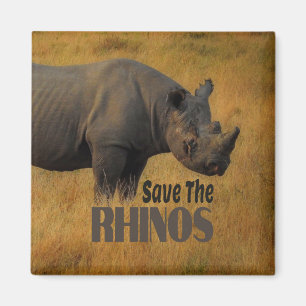 Save The Rhinos Magnet