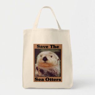 Save the Sea Otters Tote Bag
