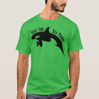 Save The Sea Panda Orca Whale T-Shirt
