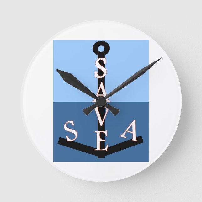 save the sea round clock (Front)