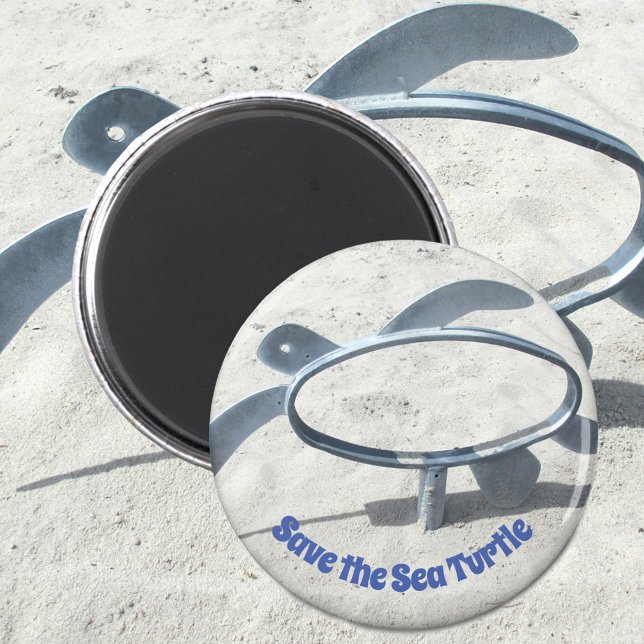 Save the Sea Turtle Magnet (Creator Uploaded)