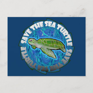 Save The Sea Turtle Postcard