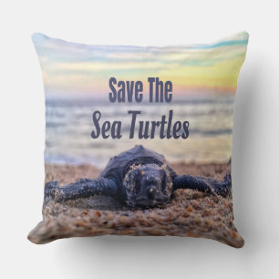 Save The Sea Turtles Cushion