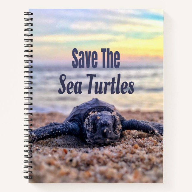 Save The Sea Turtles Notebook (Front)