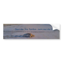 Save the Sea Turtles...turn out the lights bumper