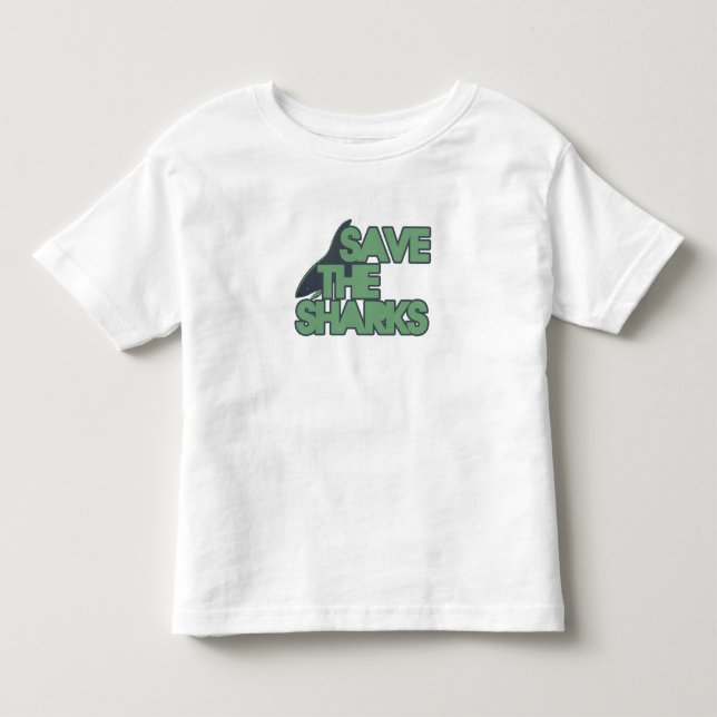 Save the Sharks Toddler T-Shirt (Front)