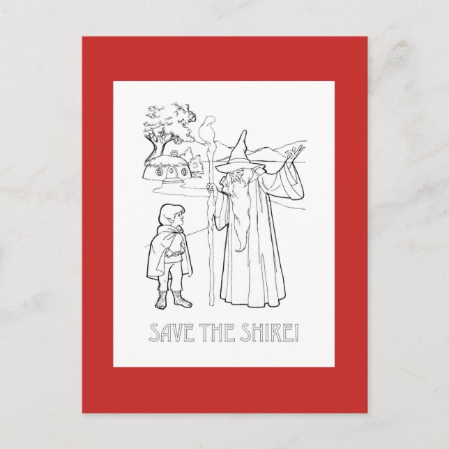 SAVE THE SHIRE (TM) Postcard (Front)