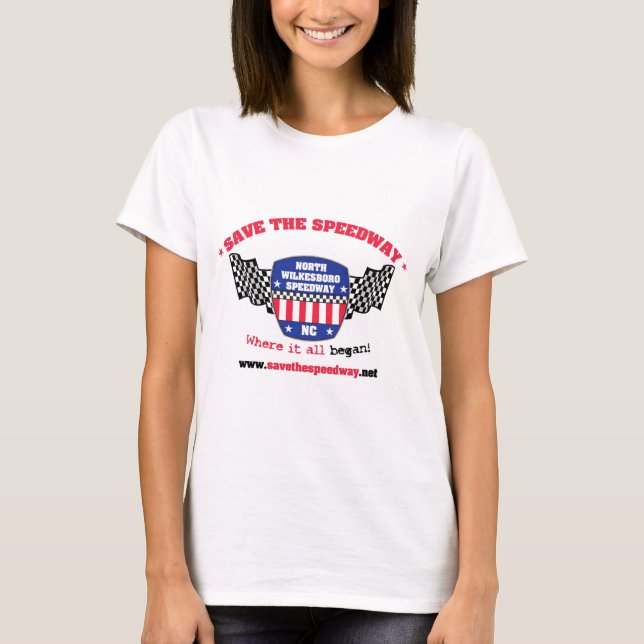 Save The Speedway Womens Shirt (Front)