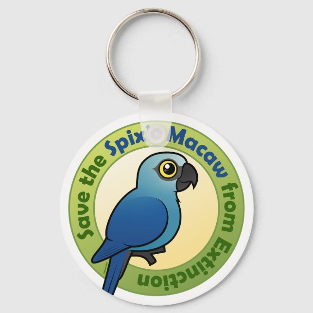 Save the Spix's Macaw from Extinction Key Ring (Front)