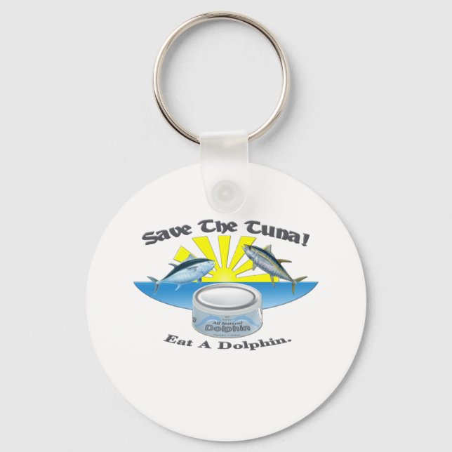 Save The Tuna! Key Ring (Front)
