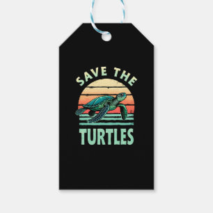 Save The Turtles Animal Turtle Pet Lover (1) Gift Tags