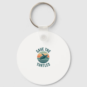 Save The Turtles Animal Turtle Pet Lover (2) Key Ring
