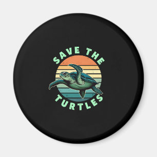Save The Turtles Animal Turtle Pet Lover (3) Magnet