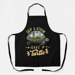 Save the Turtles Environmental Protection Ocean    Apron