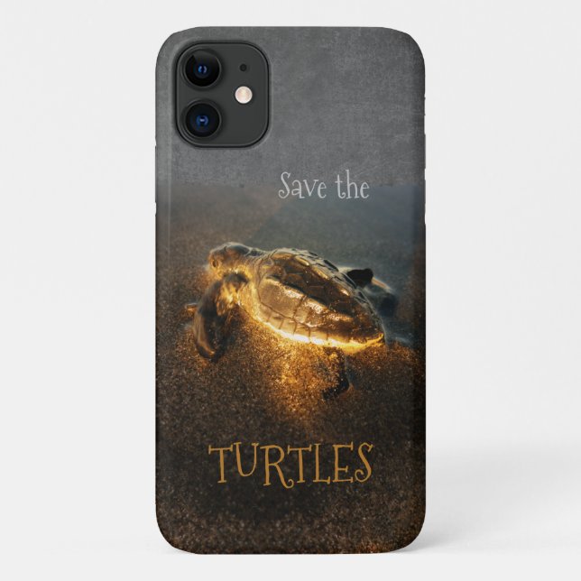 Save the Turtles 🐢 Phone Case (Back)