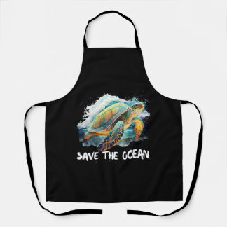 Save the Turtles Save the Ocean protect species Apron
