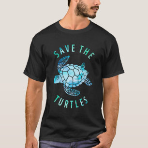 Save The Turtles Sea Turtle Tie Dye Ocean Wildlife T-Shirt