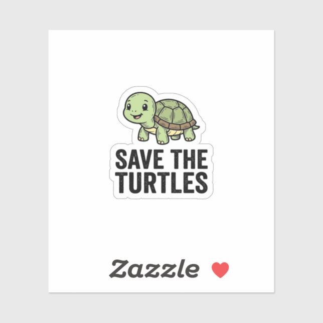 Save The Turtles Vintage Turtle Conservation Shirt (Sheet)