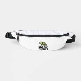 Save The Turtles Vintage Turtle Conservation Shirt Bum Bags