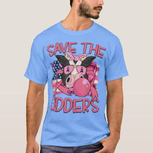 Save The Udders Breast Cancer Awareness Warrior Co T-Shirt