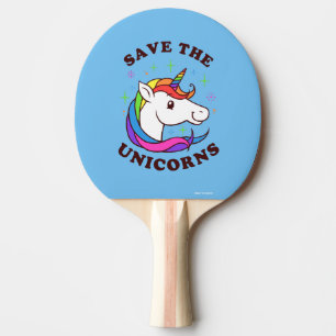 Save The Unicorns Ping Pong Paddle