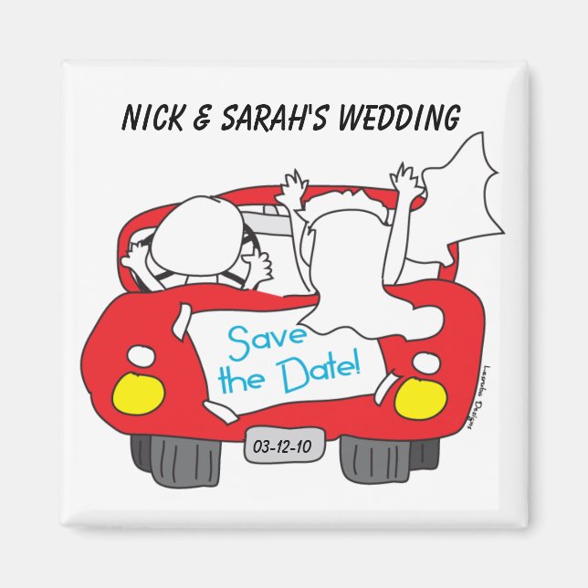 Save the Wedding Date Magnet (Front)