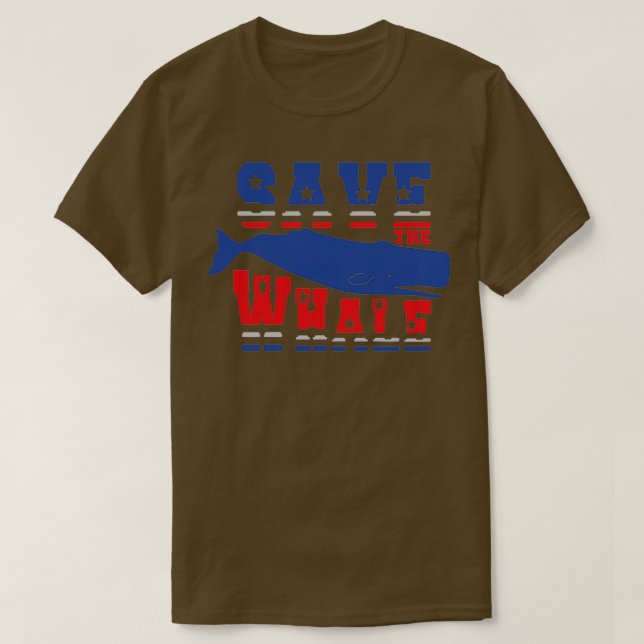 SAVE THE WHALE 5 T-Shirt (Design Front)