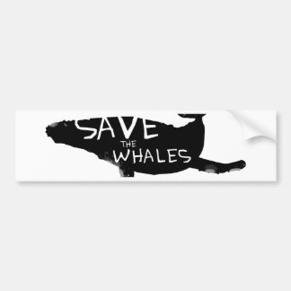 Save the Whales Bumper Sticker