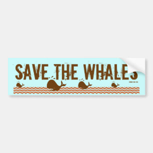 Save The Whales - Environmentally Conscious Bumper Sticker